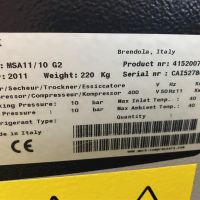 Compressor and compressed air treatment Mark MSA 11/12 G2