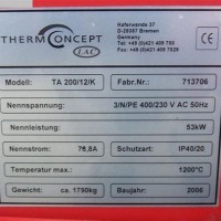 Wärmeofen THERM CONCEPT TA 200/12/K