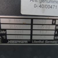 Horno calentador Nabertherm Industrieofenbau N 11-R