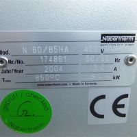 Horno calentador Nabertherm Industrieofenbau N 60/85 HA