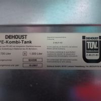 Tanque de presión para aceite (industrial) Dehoust PE-Kombi-Tank