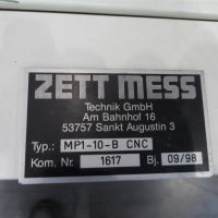 Coordinate Measuring Machine Zett Mess Technik MP1-10-B CNC 3d